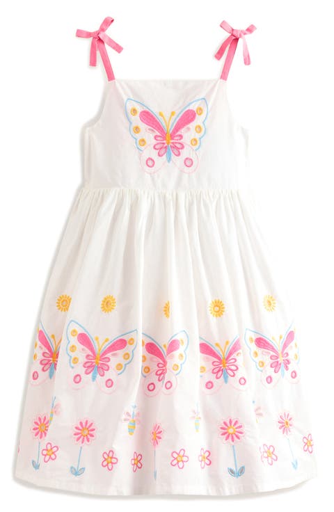 Kids' Broderie Butterflies Dress (Toddler, Little Kid & Big Kid)
