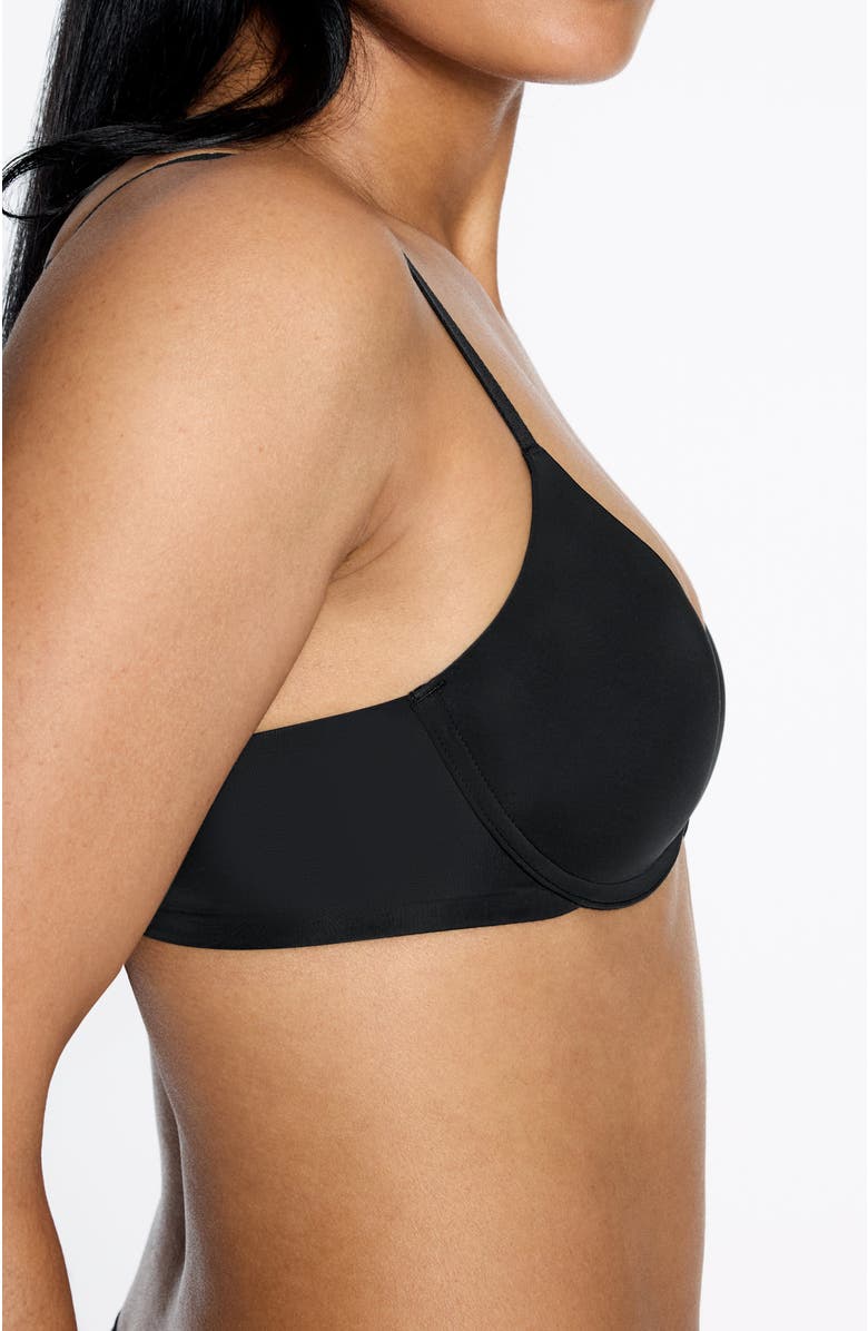 Pepper Simply Smooth T-Shirt Bra, Alternate, color, Black