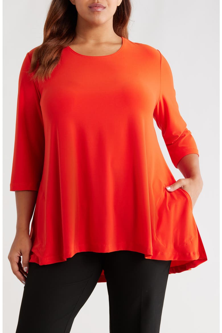Swing Tunic, Main, color, PERSIMMON