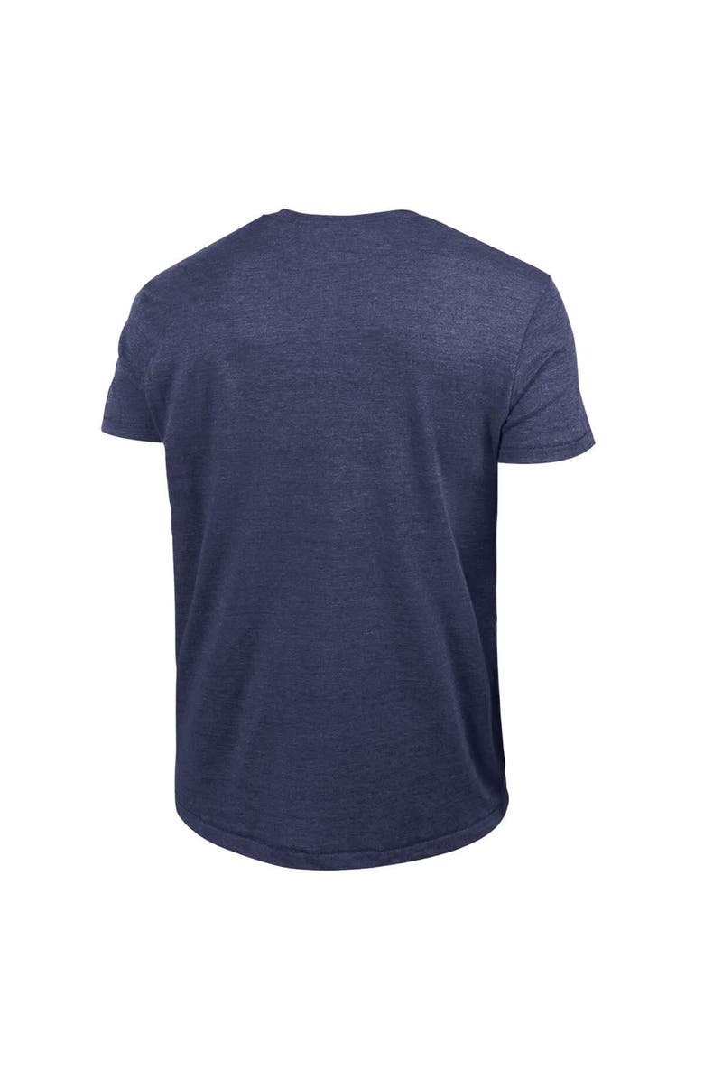 Champion Men's Champion Navy Detroit Tigers Cooperstown Wordmark Lockup Tri-Blend T-Shirt, Alternate, color, Navy