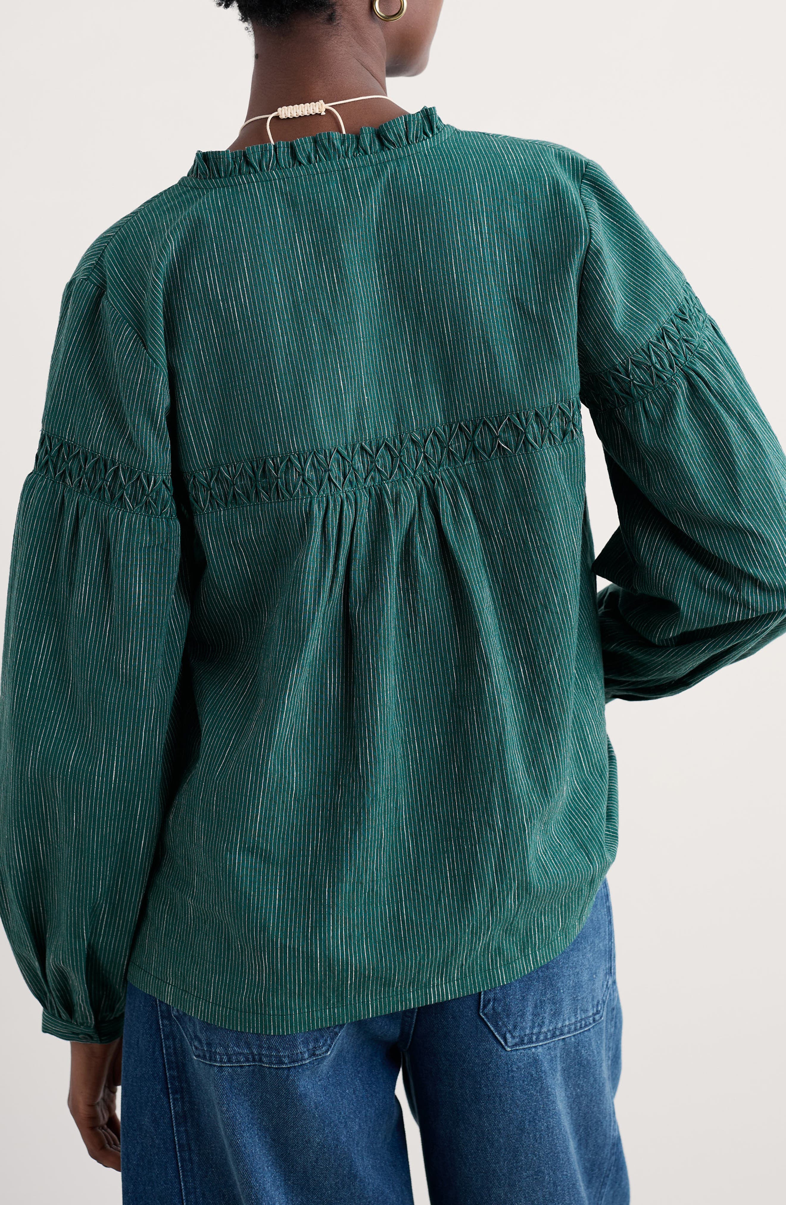 Gwel Organic Cotton Peasant Top - image 2