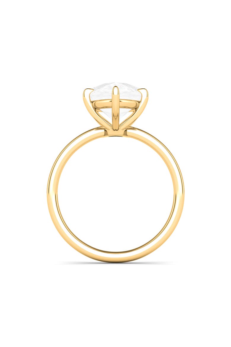 Pear Cut Lab Created Diamond Ring, Alternate, color, 3.00 CTW 18K YELLOW GOLD