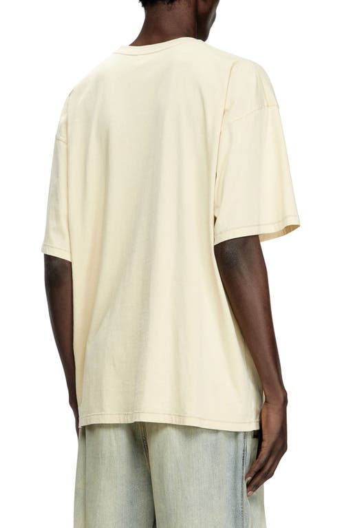 Diesel ® Relaxed Fit Cotton Graphic T-shirt In Gravel Grey
