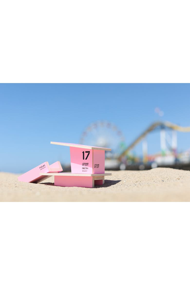 Pink Santa Monica Beach Tower, Alternate, color, Pink