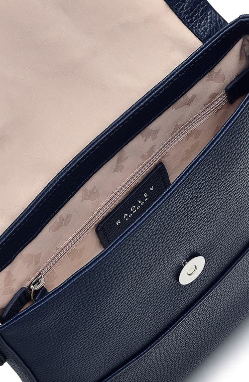 Radley London Whitby Row Small Flap Leather Crossbody Bag In Ink