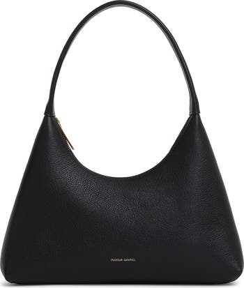 Halogen deals Black Leather Hobo Handbag