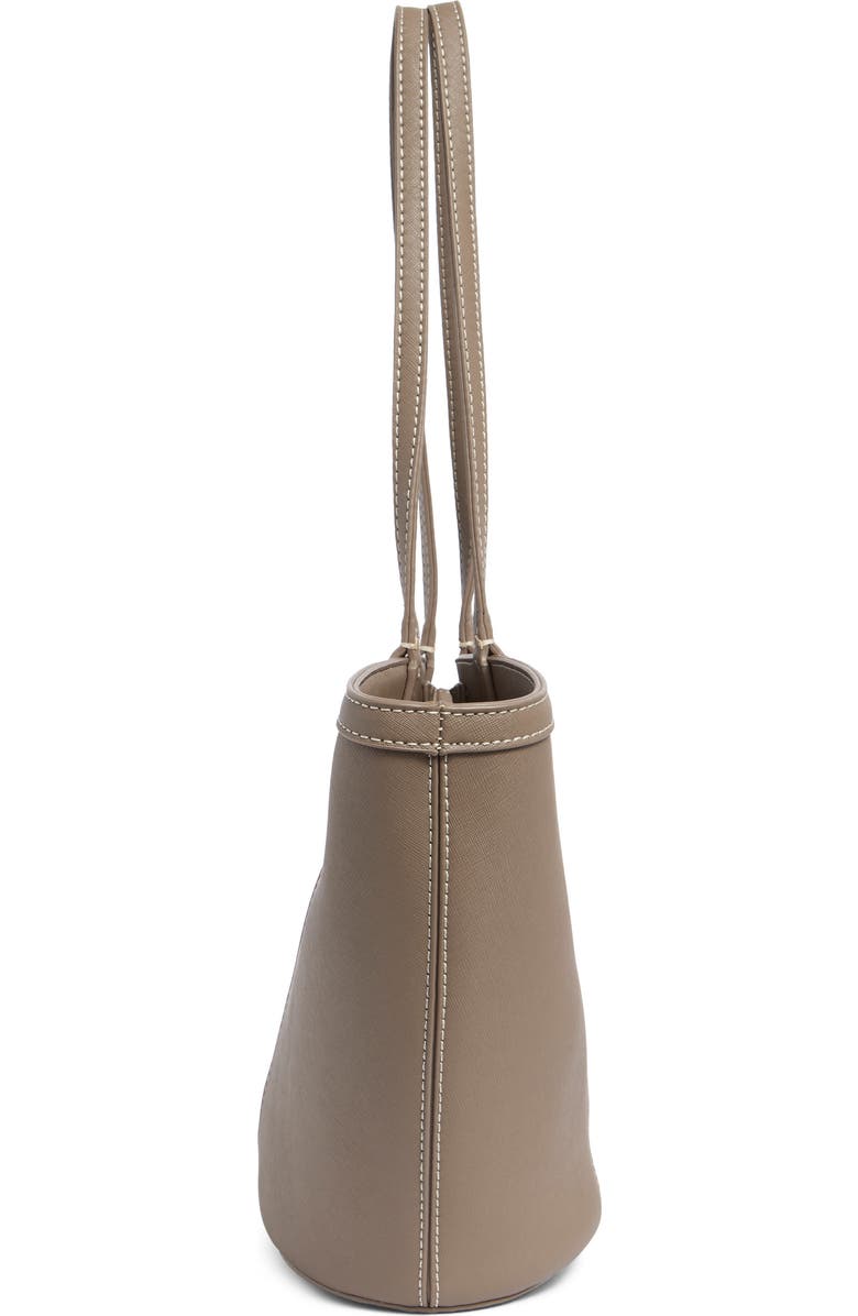 Saige Leather Fan Tote Bag