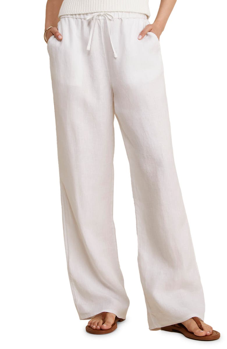 vineyard vines Wide Leg Linen Pants, Main, color, 