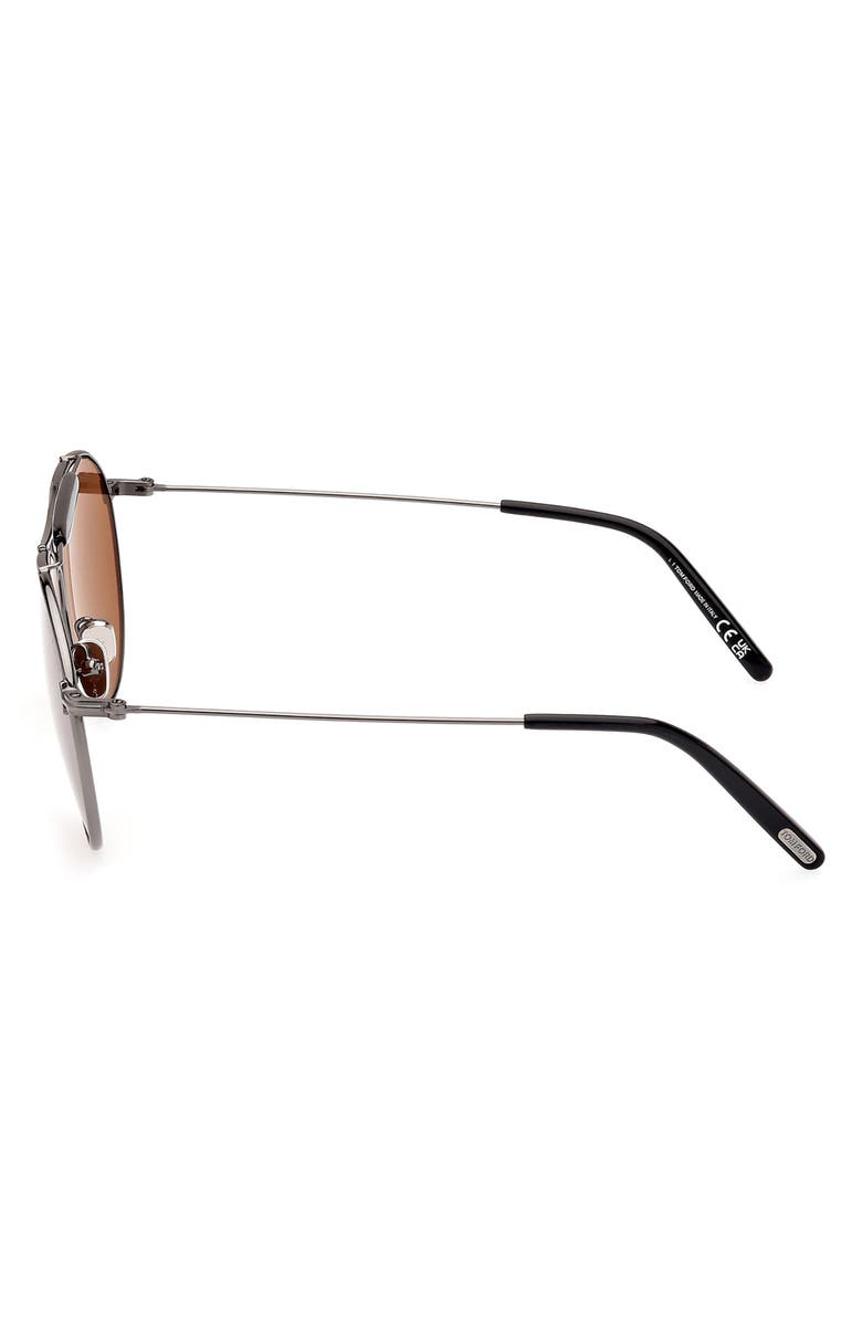 TOM FORD Raphael-02 59mm Pilot Sunglasses, Alternate, color,