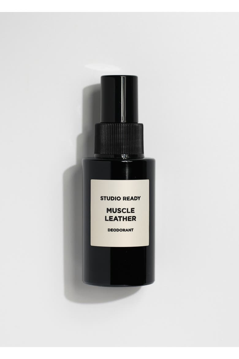 Muscle Leather Spray Deodorant, Main, color, Black