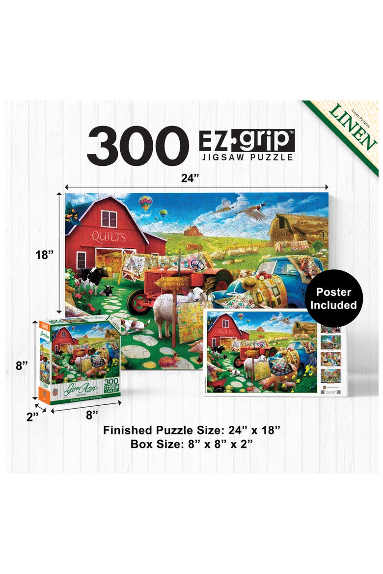 Quilt Country 300 Piece Jigsaw Puzzle, Alternate, color, Multicolor