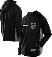 New Era Men's New Era  Black Las Vegas Raiders Combine Authentic Raglan Scuba Full-Zip Hoodie
