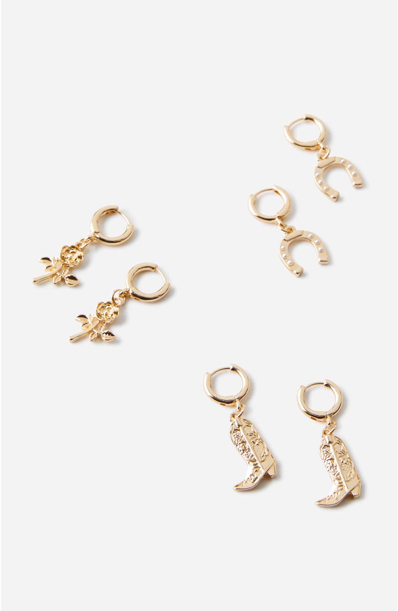 Rubi Shoes 3Pk Small Earring, Main, color, 