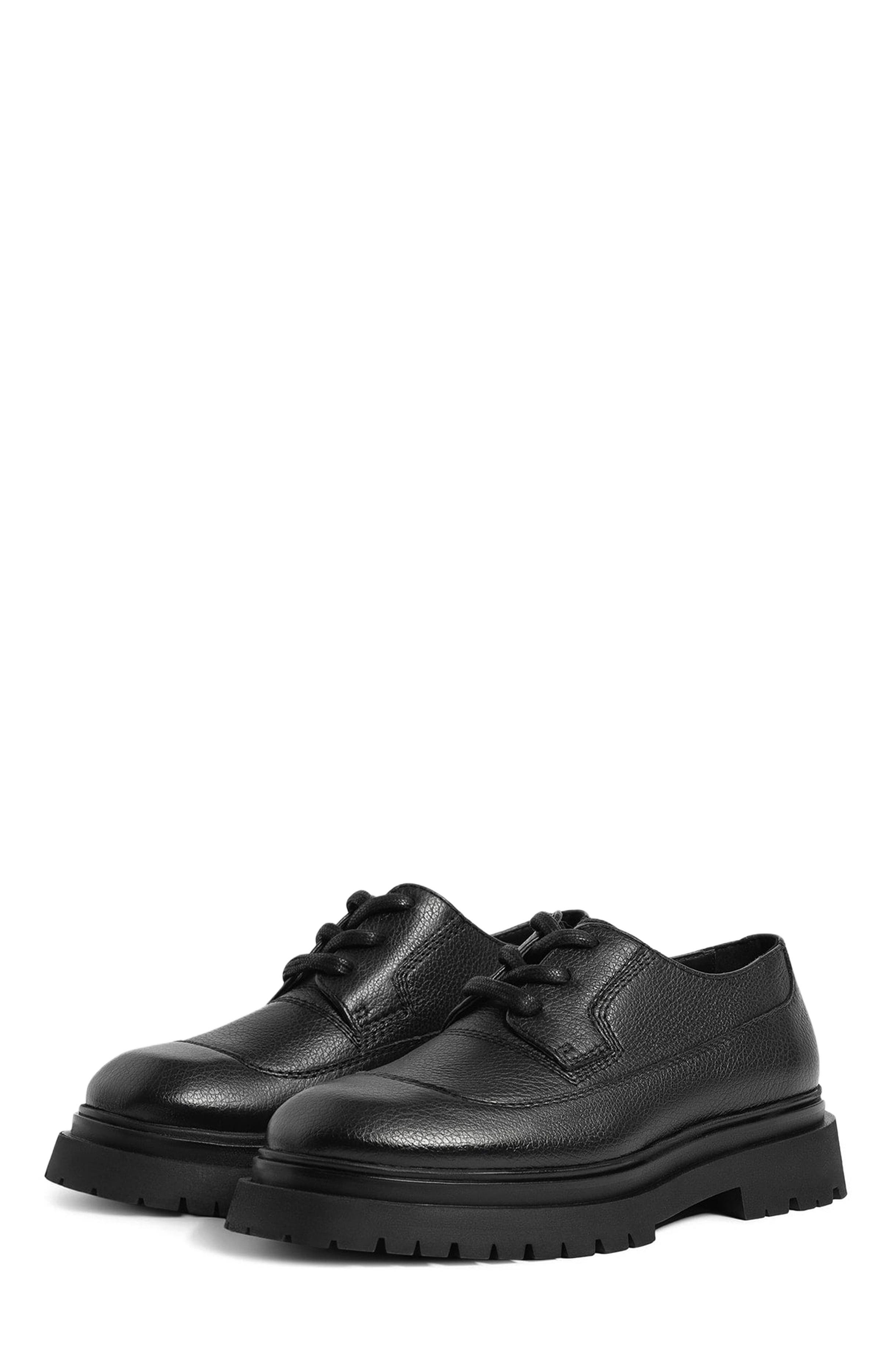 Manière De Voir Rennes Pebbled Leather Derby Shoe, Alternate, color, 
