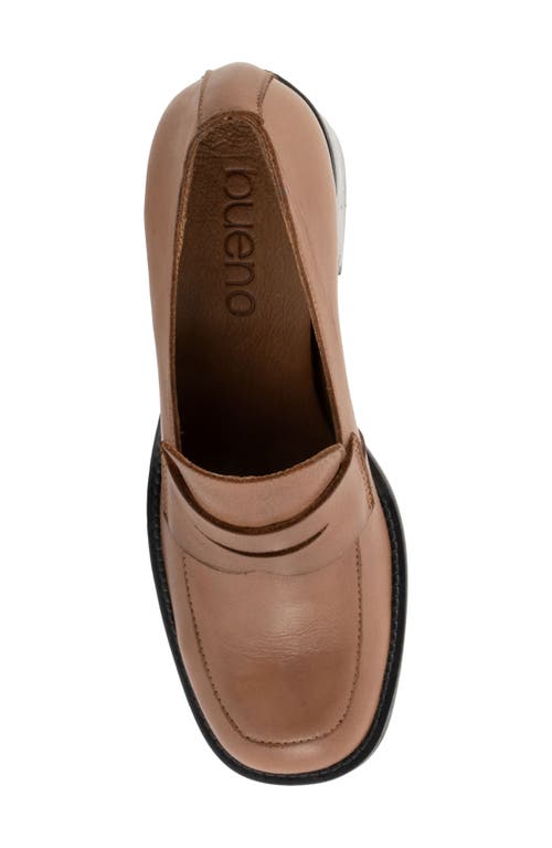Bueno Ruth Penny Loafer Pump In Brown