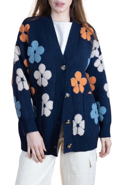 Floral Buttoned Cardigan