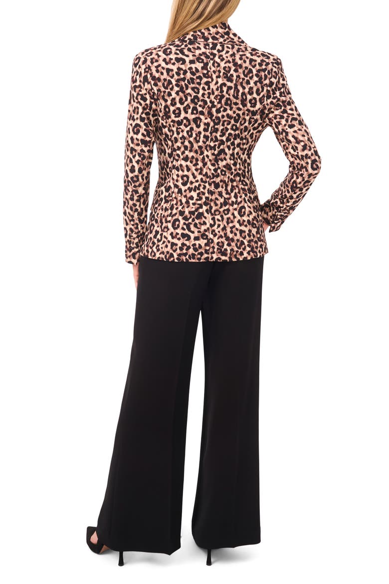 Leopard Print Blazer, Alternate, color, POTTING SOIL