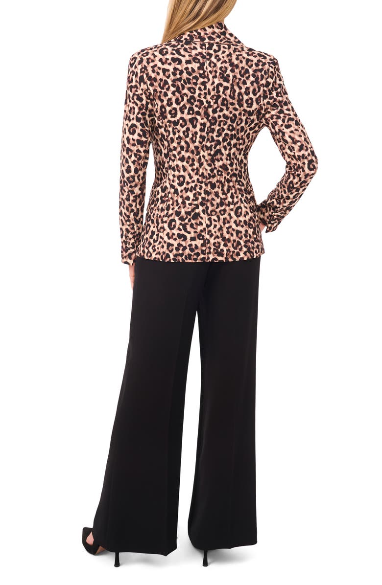 Ted Baker Leopard Print Blazer, Alternate, color, Potting Soil
