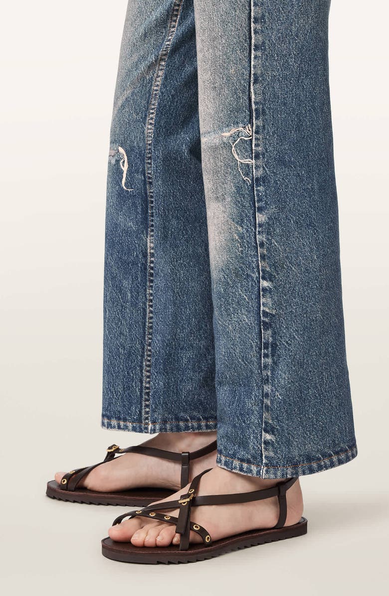 AllSaints Ida Terry Illusion Pants, Alternate, color, Illusion Tint Blue