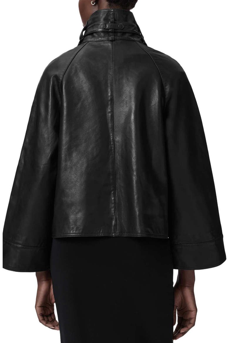 Rhodes Leather Jacket, Alternate, color, BLACK