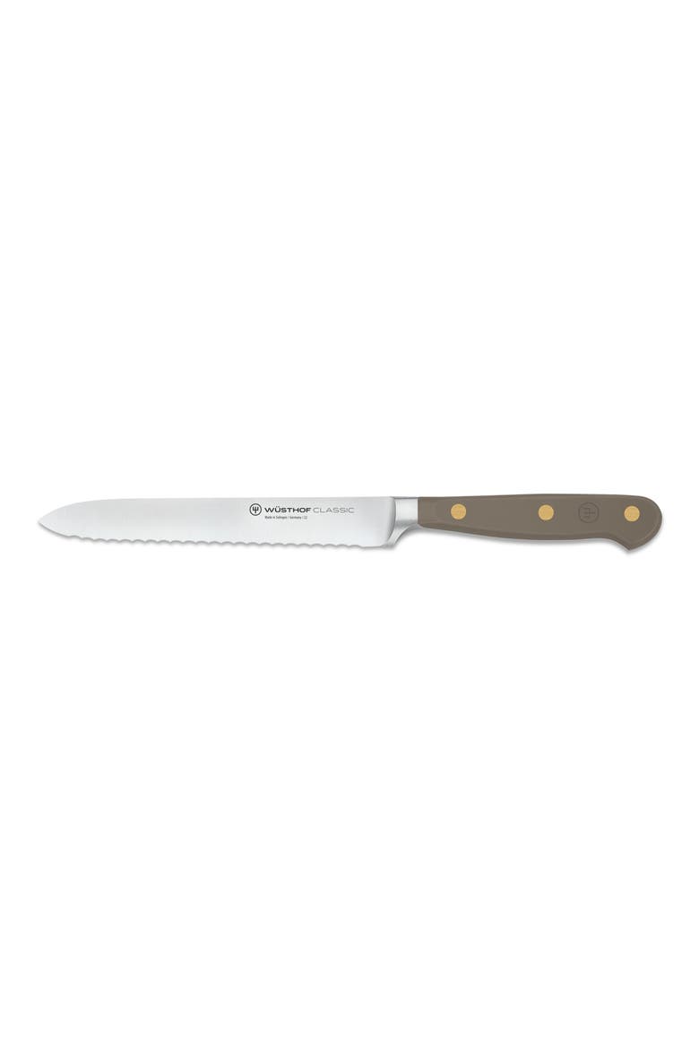Classic 5-Inch Serrated Utility Knife, Main, color, GREY