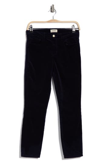 L'agence Margot Velvet Crop Skinny Jeans In Galactic