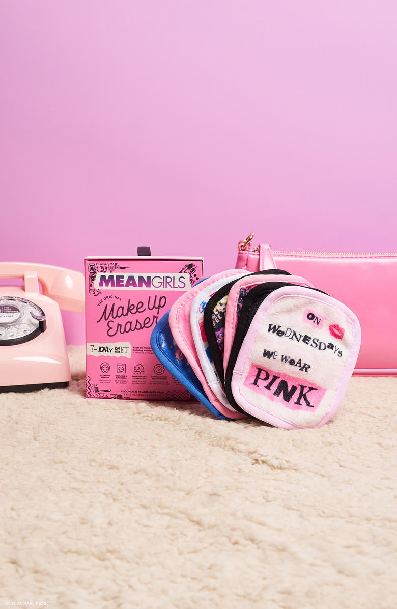 The Original MakeUp Eraser Mean Girls 7-Day MakeUp Eraser Set with Laundry Bag, Alternate, color, 