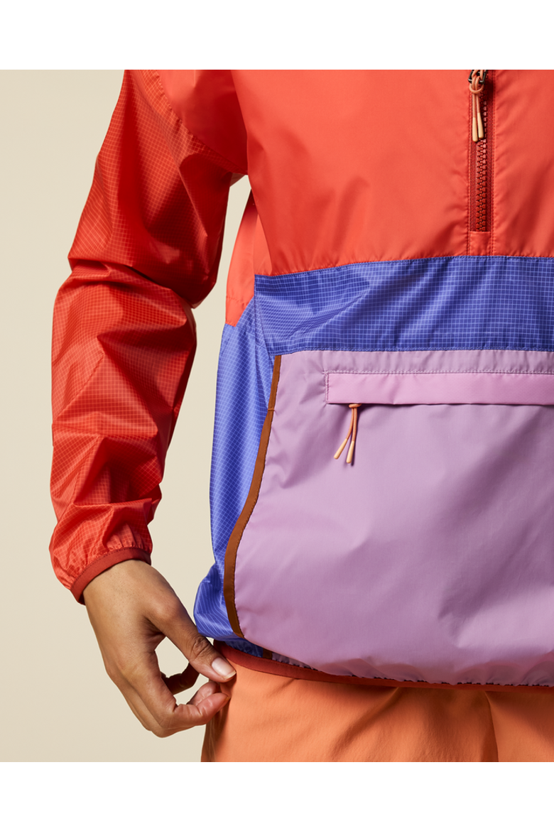Teca Half-Zip Windbreaker - Women's, Alternate, color, Smell the Begonias