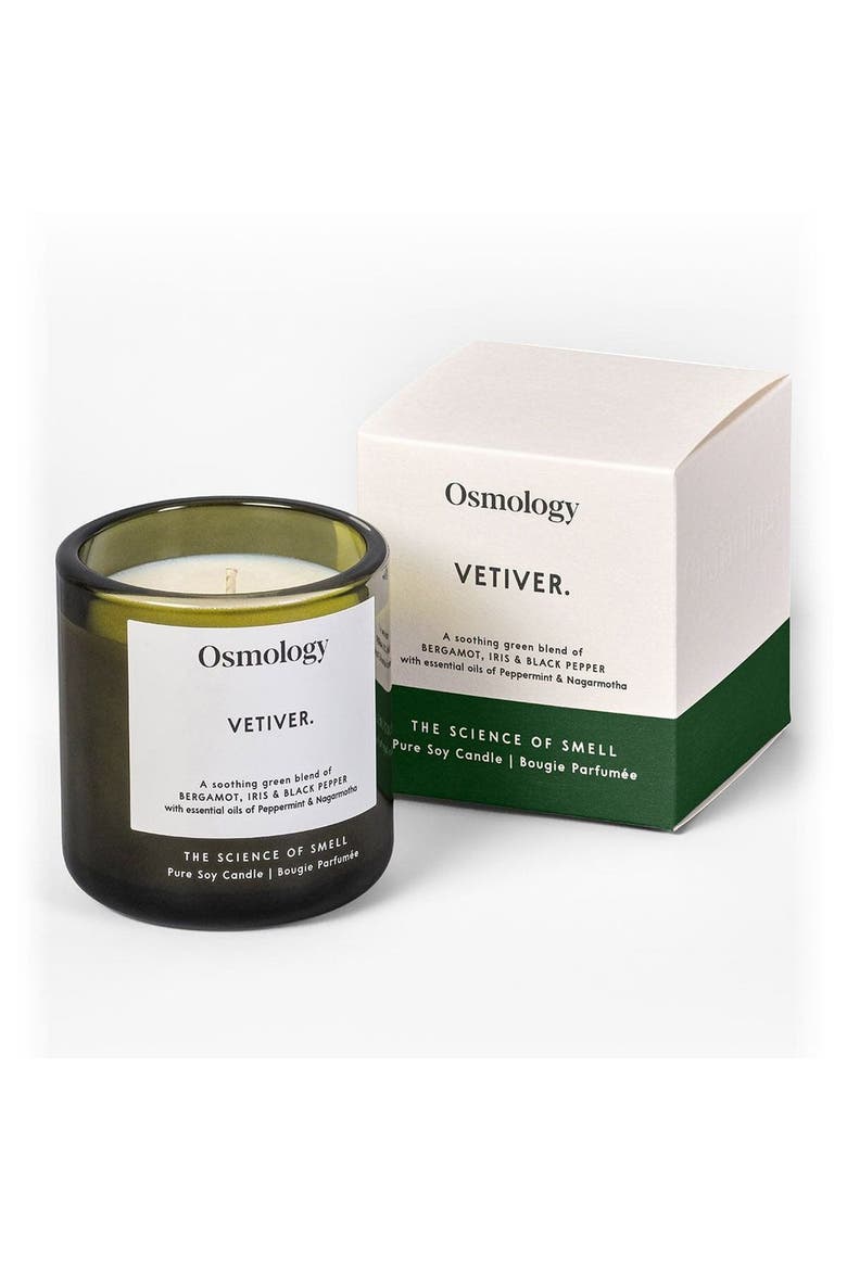Vetiver Scented Candle, Main, color, green