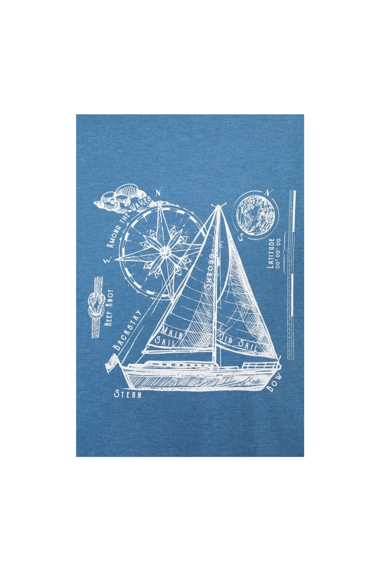 Sailboat T-Shirt, Alternate, color, Bright Blue