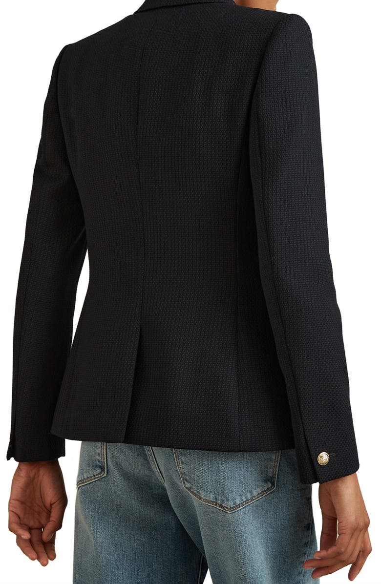 Reiss Tally Double Breasted Wool Blend Blazer, Alternate, color, Navy