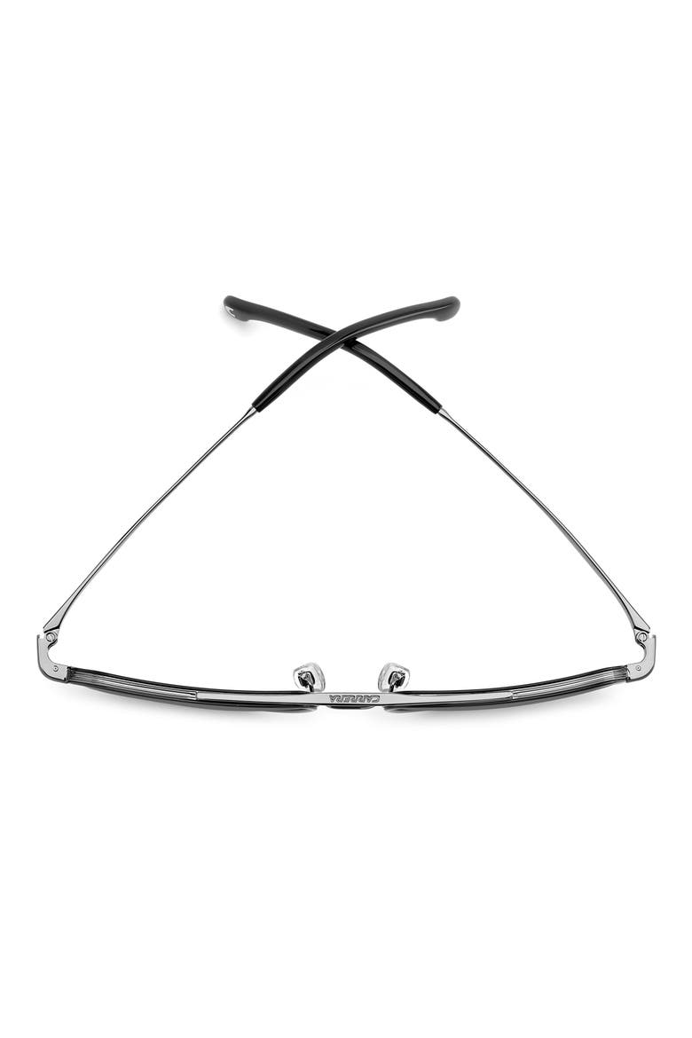 338/S 58mm Polarized Rectangular Aviator Sunglasses, Alternate, color, DARK RUTHENIUM BLACK