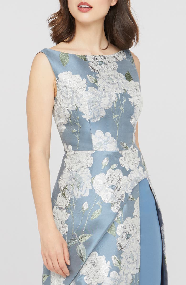 Kay Unger Grania Sleeveless Maxi Jumpsuit, Alternate, color, Slate Blue