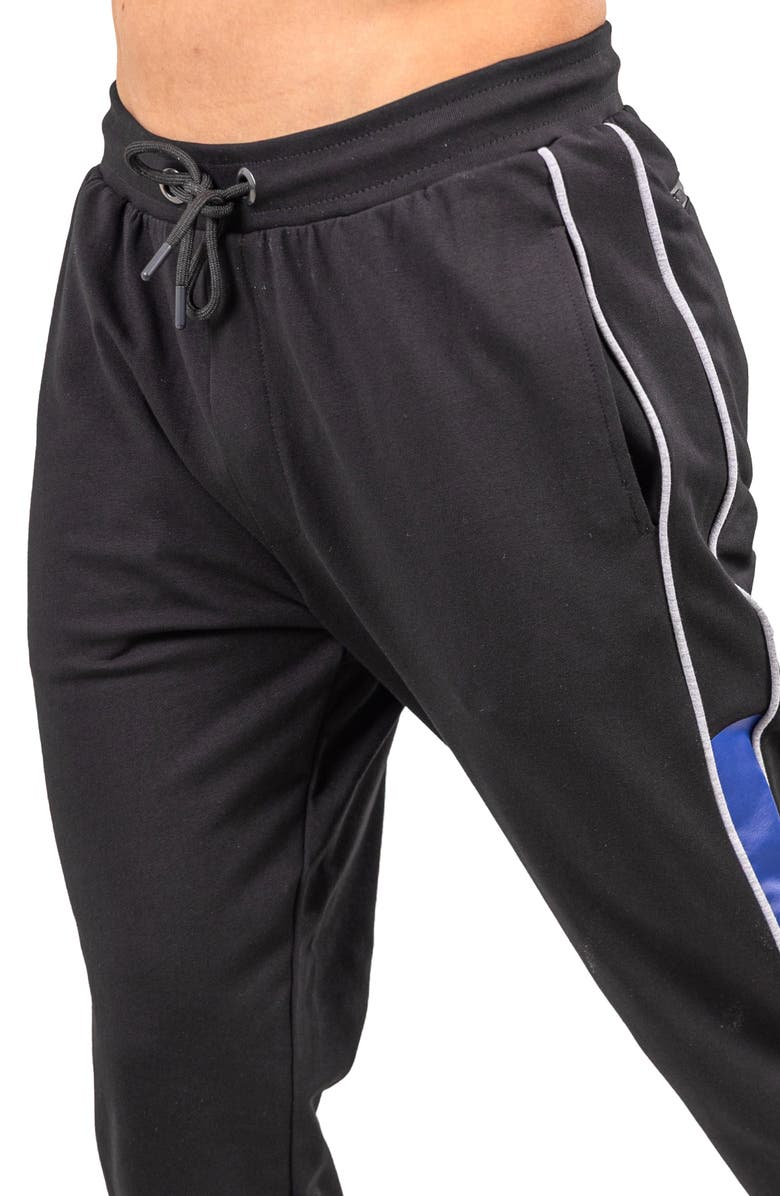 Maceoo Circlelion Black Stretch Cotton Joggers, Alternate, color, Black