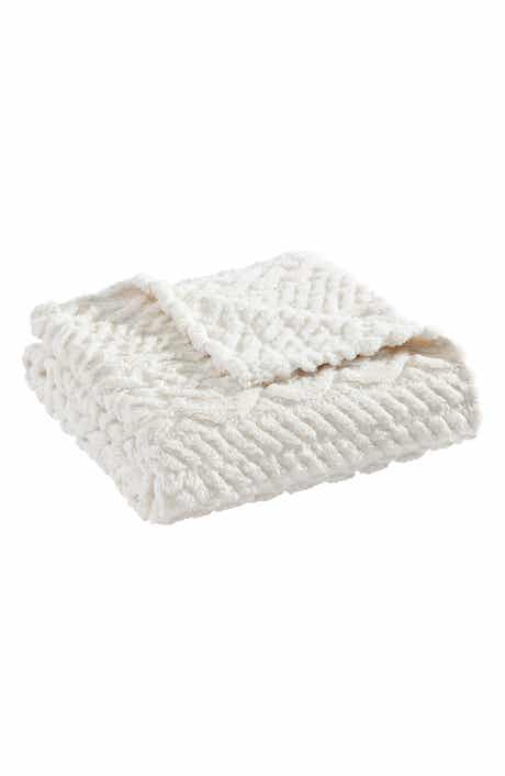 Nautica Declan Faux Shearling Throw Blanket