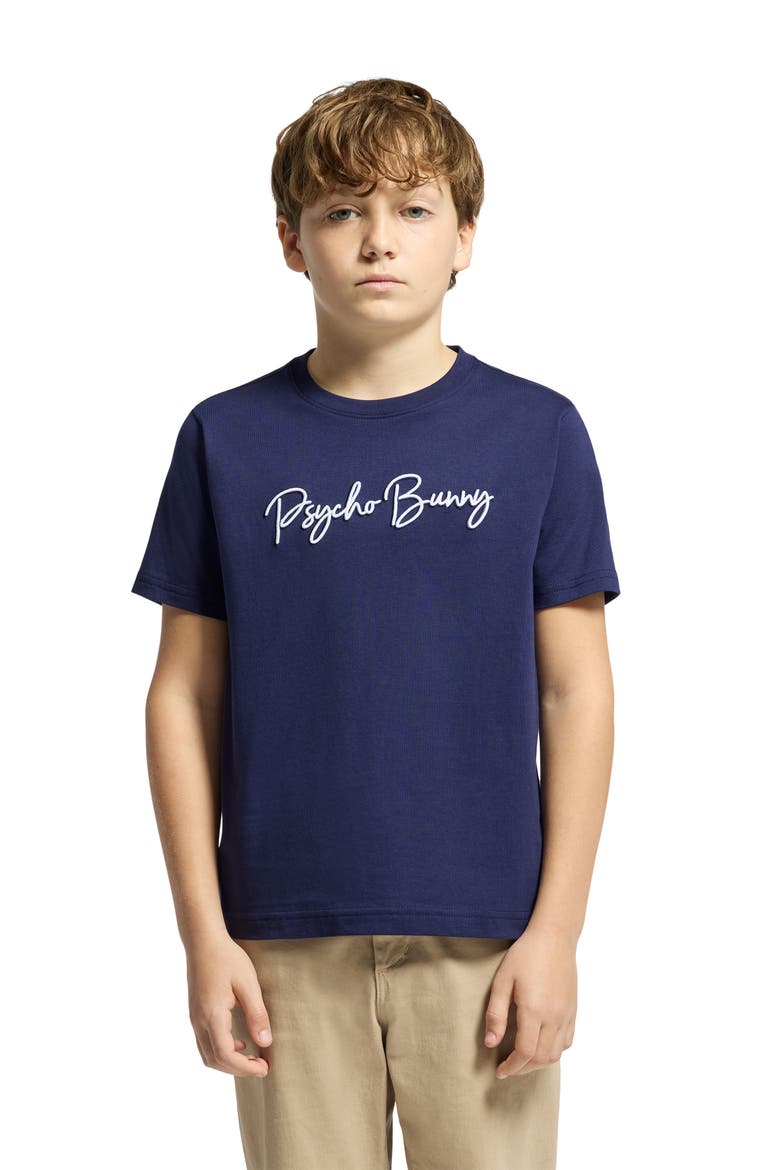 Kids' Genesee Embroidered T-Shirt, Alternate, color, EVENING BLUE