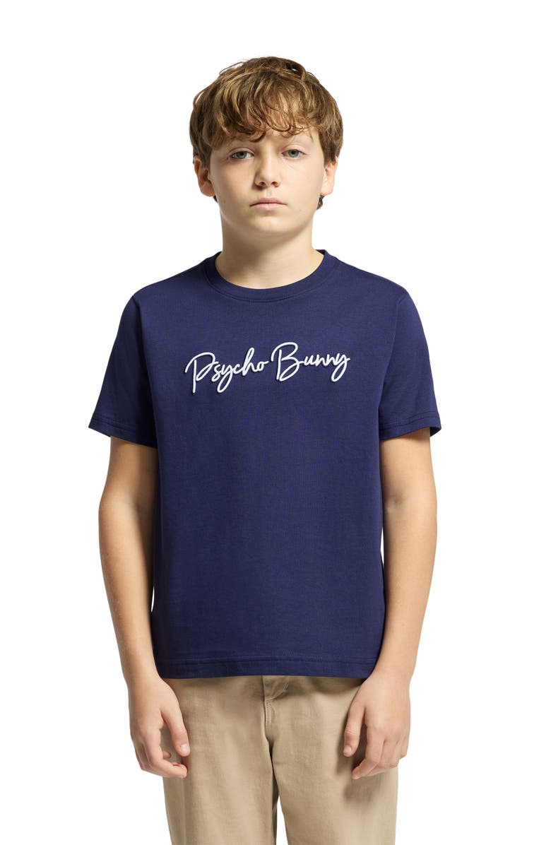 Psycho Bunny Kids' Genesee Embroidered T-Shirt, Alternate, color, 