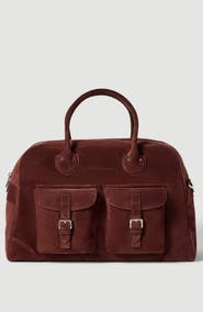 Brunello Cucinelli Suede weekender bag