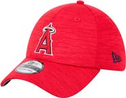 New Era Men's New Era Red Los Angeles Angels Tech 39THIRTY Flex Hat
