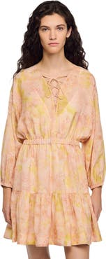 SANDRO Flower print short dress