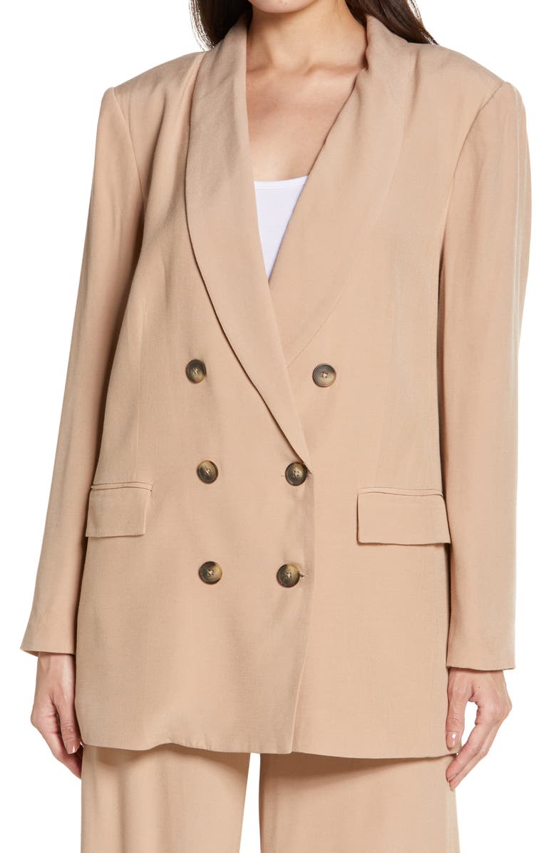 L'AGENCE Jayda Relax Double Breasted Blazer, Alternate, color,