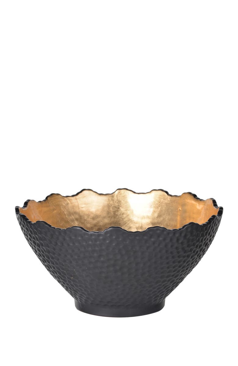 R16 HOME Metro Gilded Bowl - Small, Main, color, Goldblack