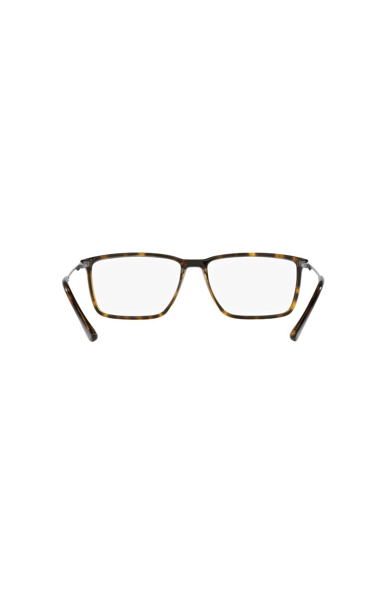 Lenscrafters 58mm Rectangle optical glasses, Alternate, color, Brown