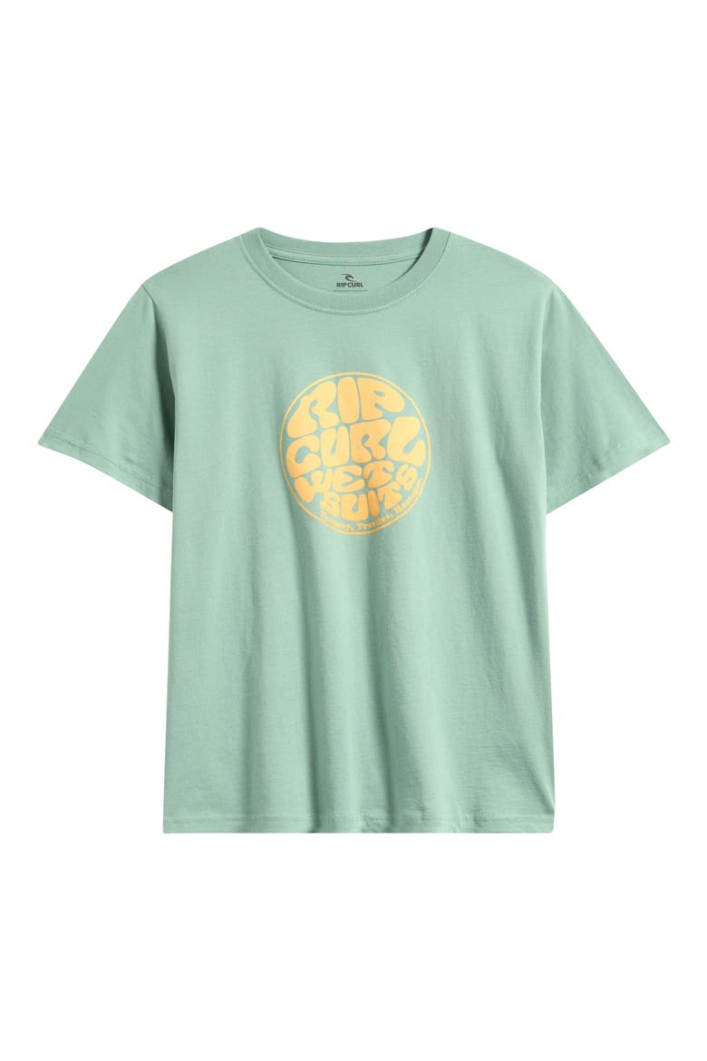 Kids' Wettie Passage Icon Cotton Graphic T-Shirt, Main, color, ALOE
