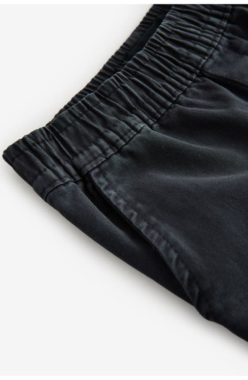 Smallsaints By Allsaints Kids' Pull-on Cotton Twill Shorts In Black