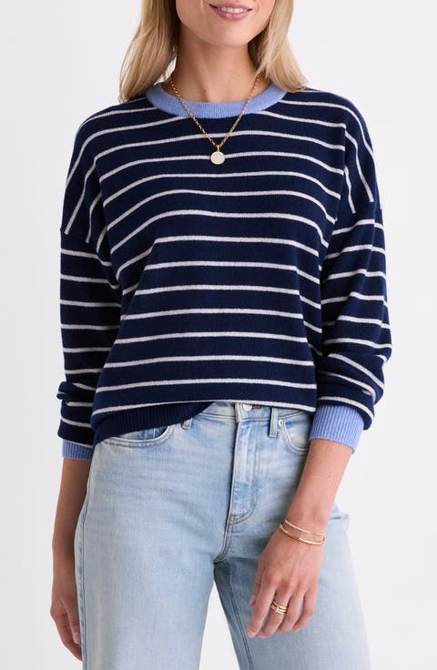 Stripe Cashmere Sweater
