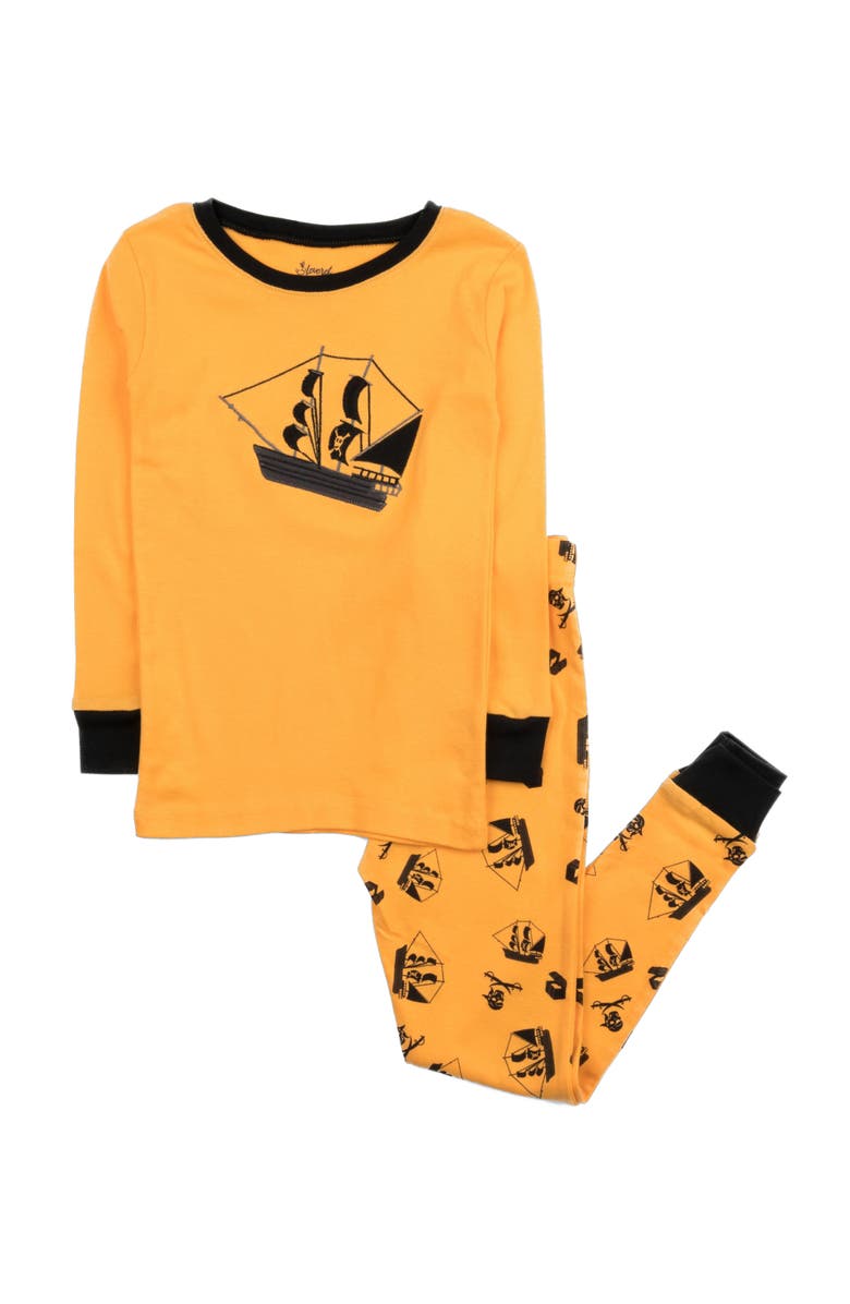 Leveret Kids Cotton Two-Piece Printed Pajamas, Animals 
Characters, Alternate, color, Pirate