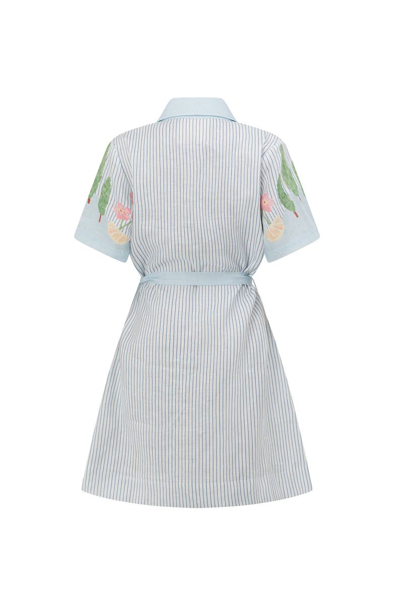 SMWR. By The Somewhere Co Swan Lake Mini Shirt Dress, Alternate, color, Light Blue