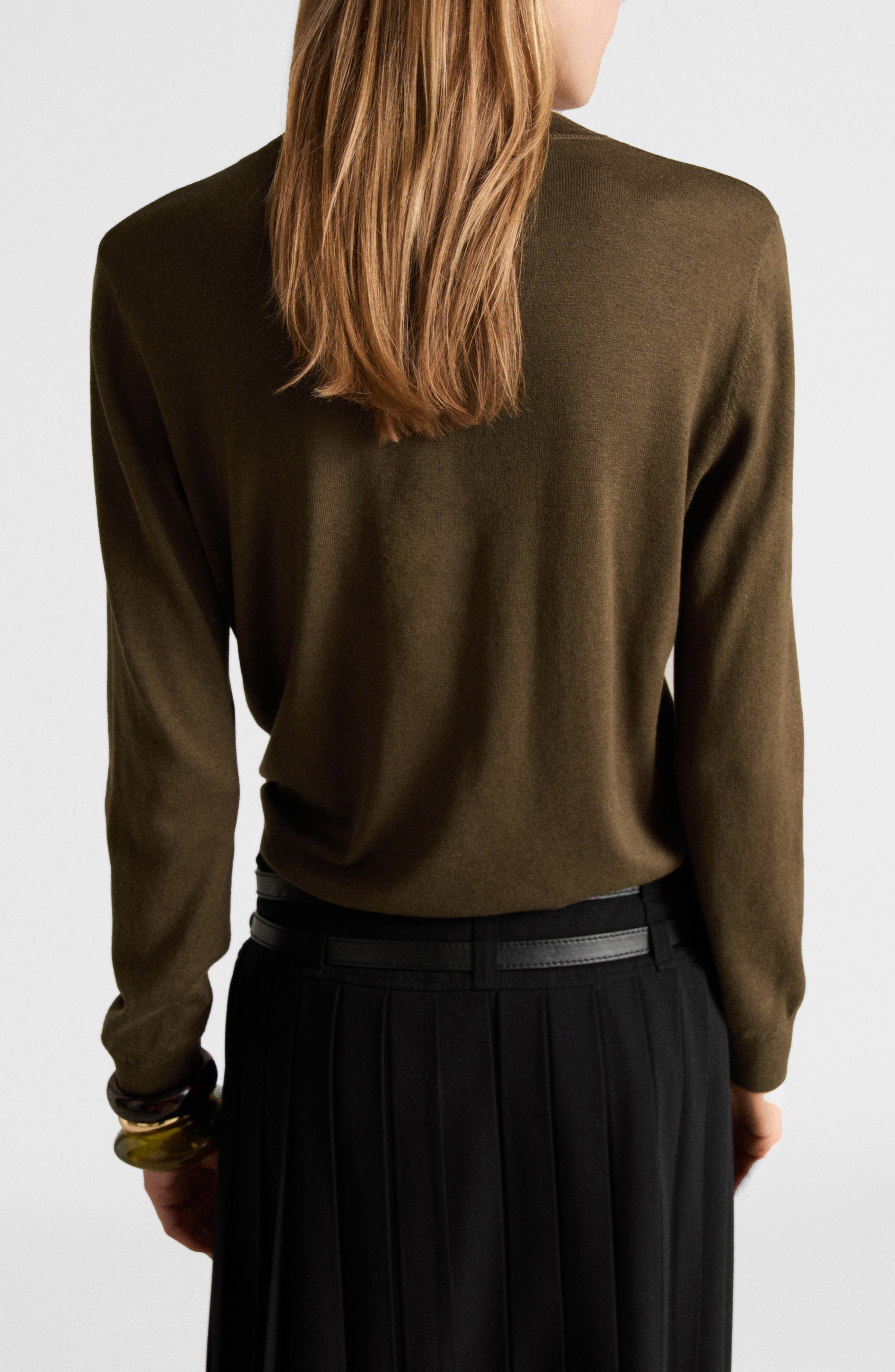 Jersey Long Sleeve Sweater - image 2