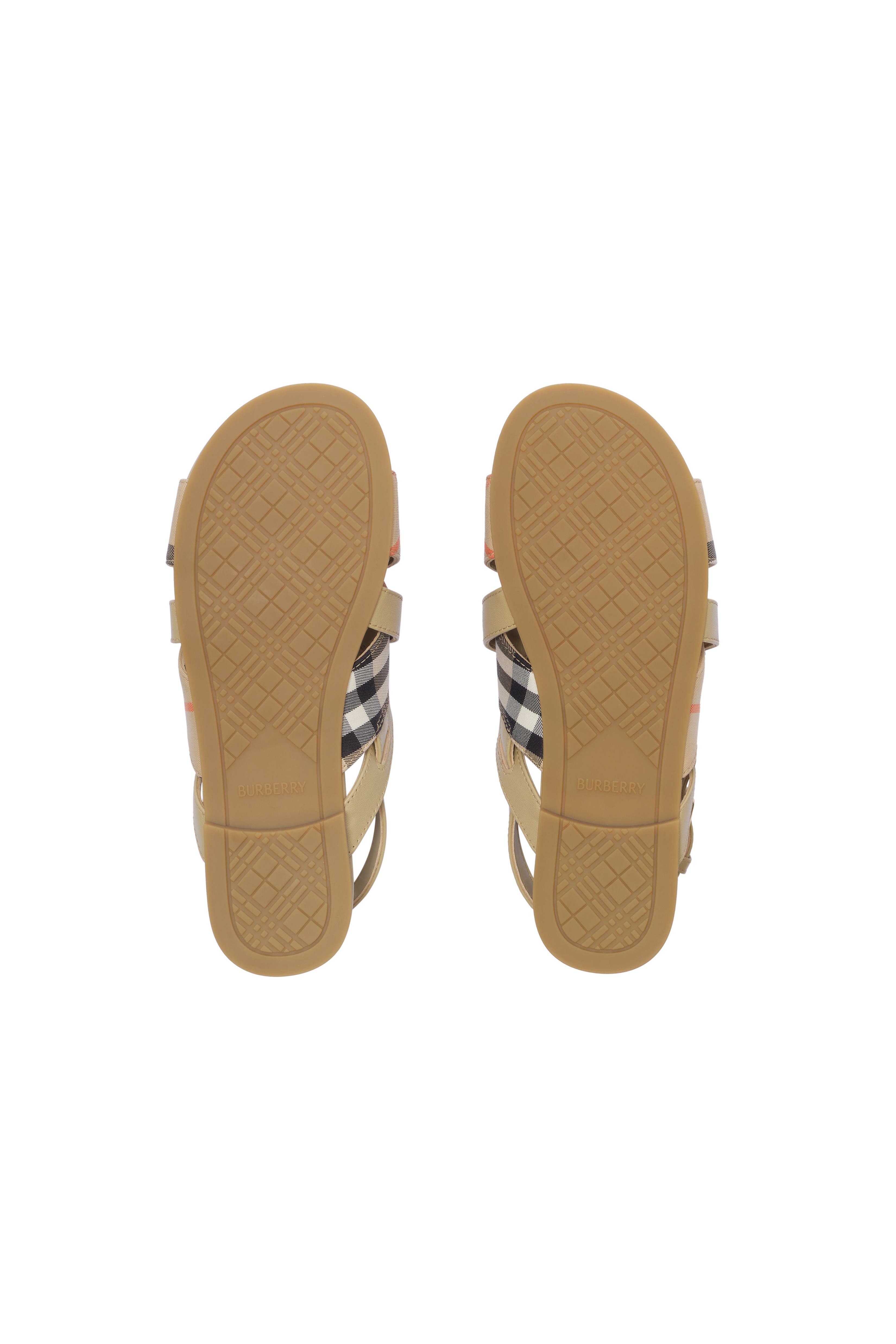 Burberry Check Sandals, Alternate, color, 